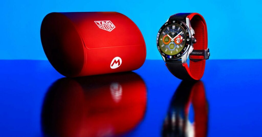 The Super Mario and Tag Heuer collaboration is a $2,150 Wear OS watch