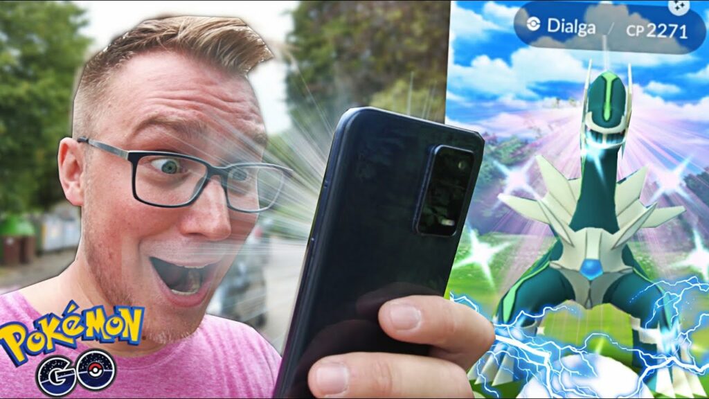 MOJA NOWA SHINY DIALGA NA PIERWSZYM RAJDZIE W POKEMON GO !!!