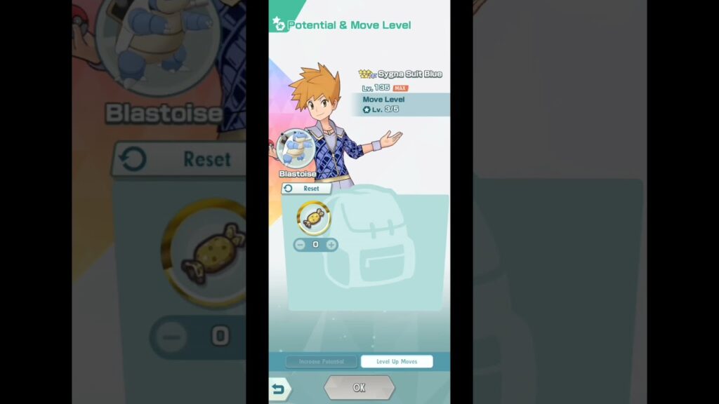 Pokemon Masters Ex Sygna Suit Blue 3/5 and Sync Grid