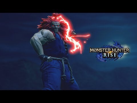 Monster Hunter Rise Introduces AKUMA From Street Fighter as Layered Armor