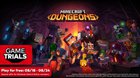 Minecraft Dungeons is available for Nintendo Switch Online members to try from 8/18, 10 AM PT — 8/24, 11:59 PM PT!