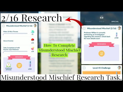 Misunderstood Mischief Special Research Pokemon Go | Pokemon Go New Event | Special Research Task