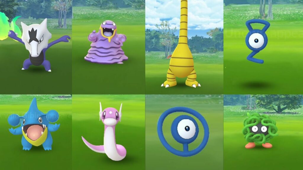 The only chance to catch a shiny type Alolan, Unown and rare dragon pokemon!
