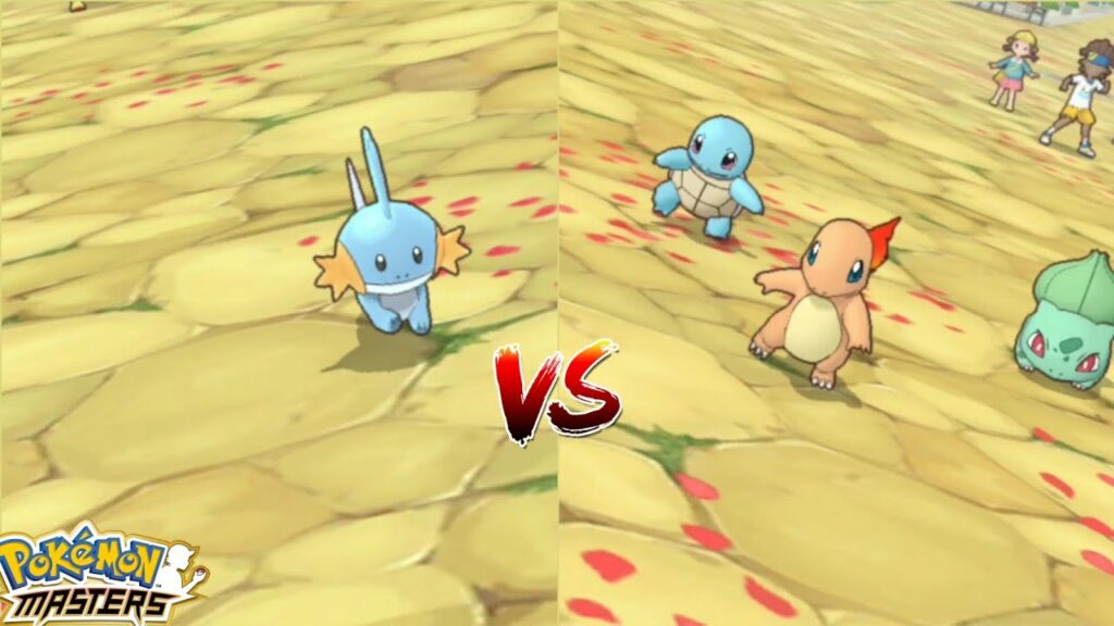 Mudkip vs Kanto Starter Squad Epic Battle #8 | Pokemon Masters EX