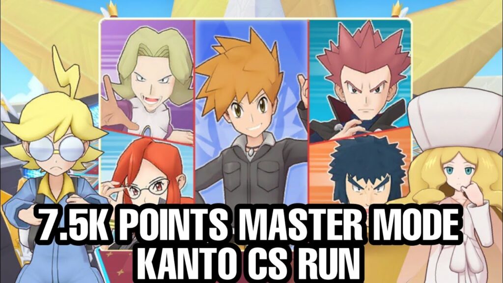 7.5k points Master Mode Champion Stadium Kanto Run | Pokemon Masters EX