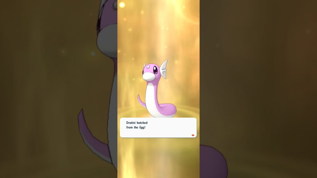 Hatched a Shiny Dratini #shorts | Pokemon Masters EX