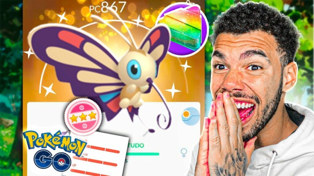 PEGUEI UM DOS INSETOS SHINIES MAIS RAROS DO JOGO - POKEMON GO | Cris |