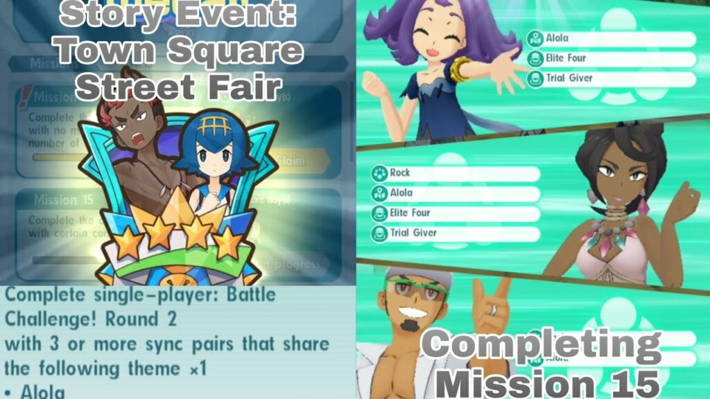 Pokemon Masters EX | Olivia vs. Some Random Gym Leaders | Town Square Street Fair | BC Round 2