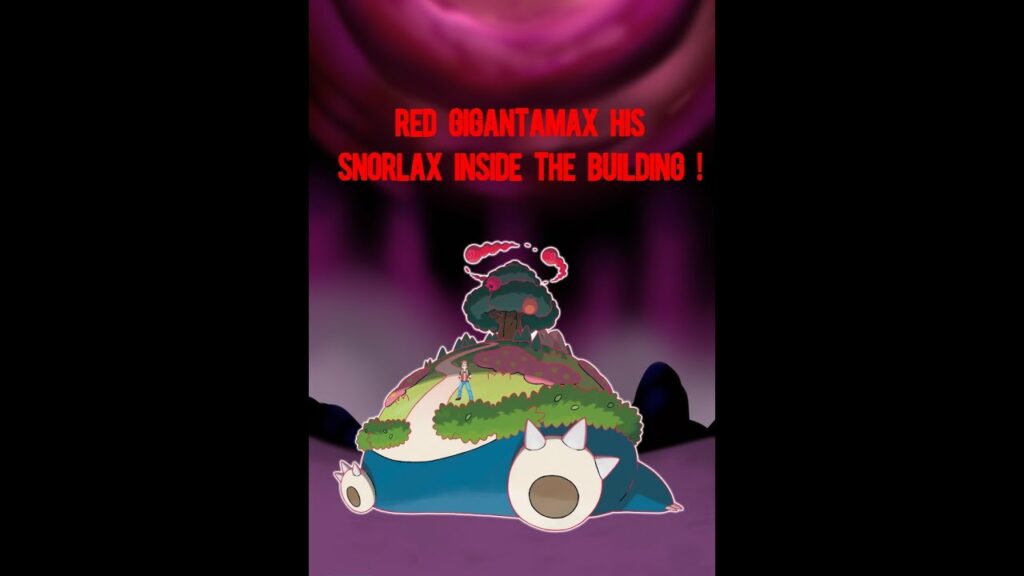 Pokemon Masters EX Red Gigantamax Snorlax inside the Building #shorts