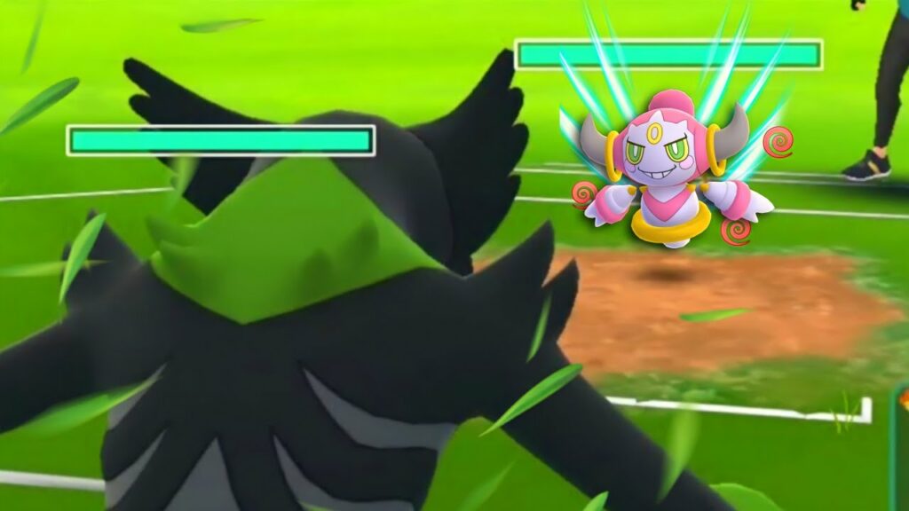 Zarude v/s Hoopa mythical battle in pokemon go.