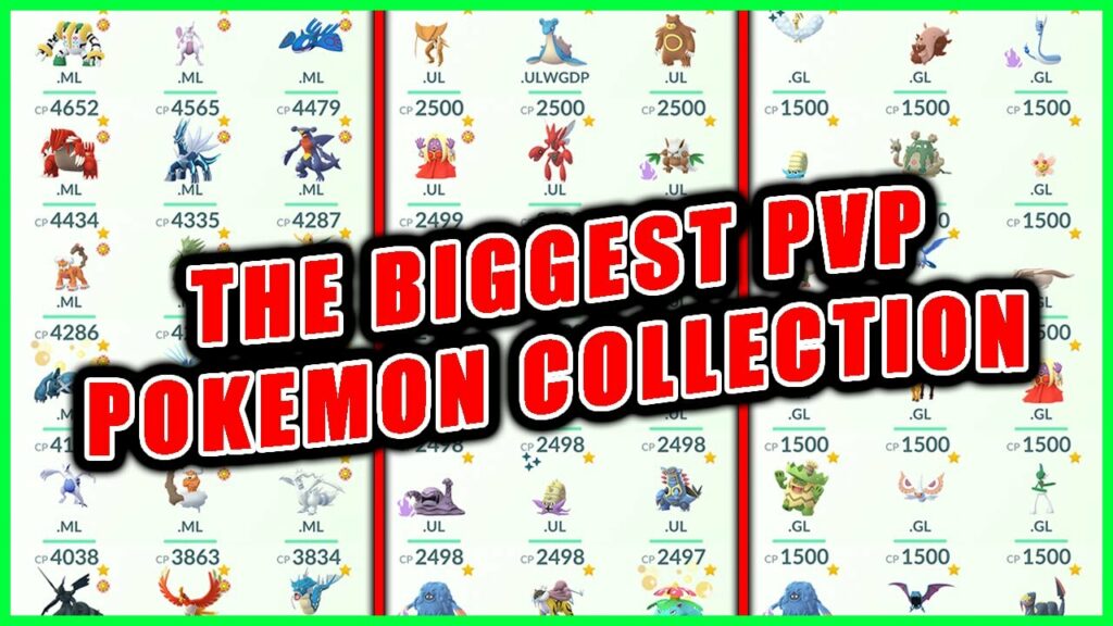 The Biggest PVP Pokemon Collection with Over 100 Million Stardust Spent in Pokemon GO
