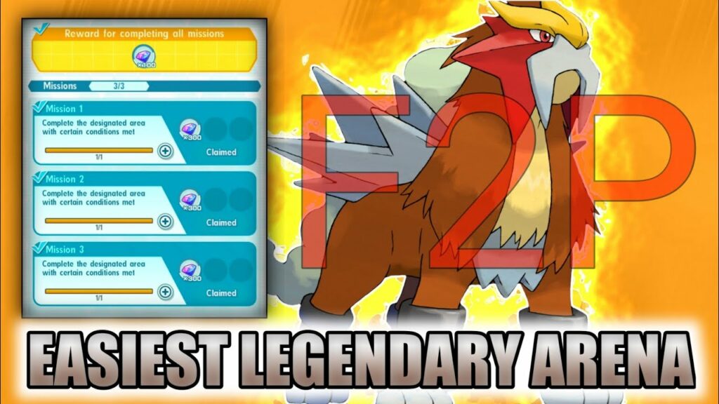 F2P All Mission Vs Entei | Easiest Legendary Arena | Pokemon Masters EX | Hindi