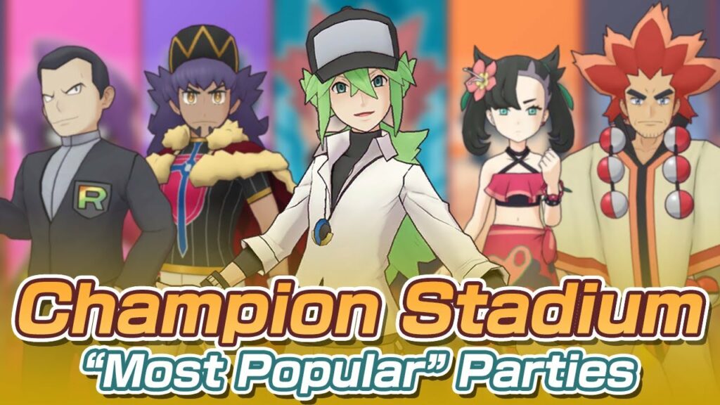 [Pokemon Masters EX] MOST POPULAR PARTIES | Master Mode 7500 Points | Champion Stadium - Wave 56