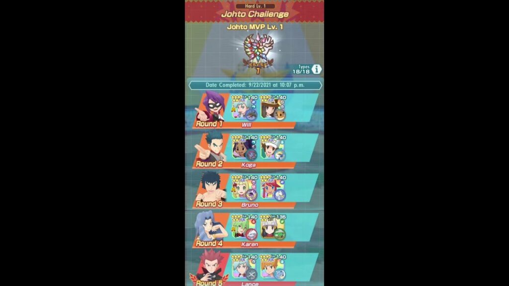 Pokemon Masters - Champion Stadium (2v3 Offtype 7500 - Sept 2021 Week 4)