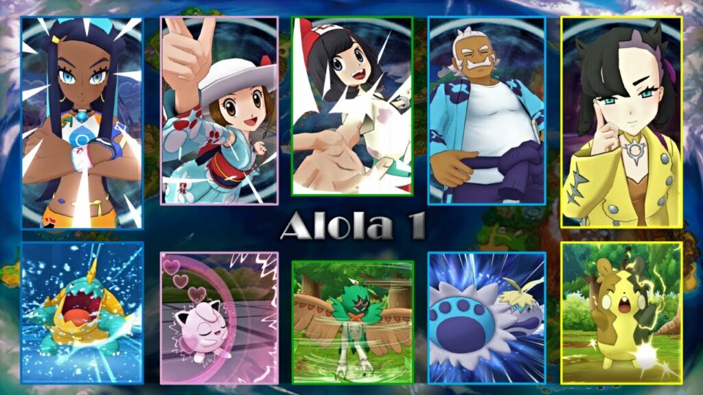 Alola 1 (use 15 types) | Champion Stadium | Pokemon Masters EX.