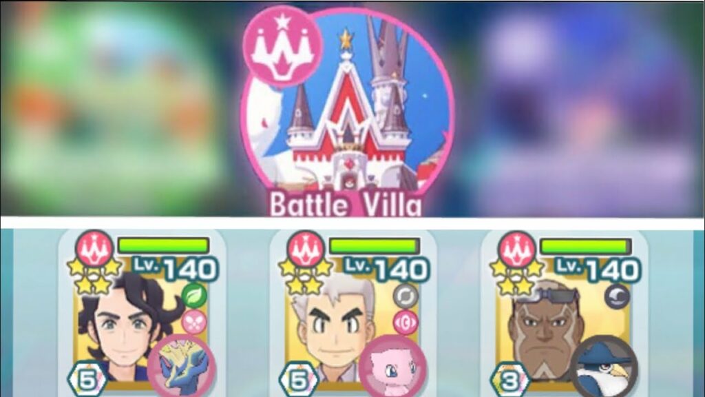 Pokemon Masters EX : Battle Villa | 1 day with 3 F2P | Mew, Honchkrow, Xerneas