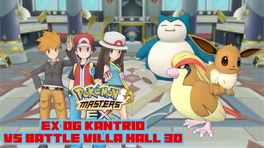 EX OG Kantrio with Unbeatable Challenge - Pokemon Masters EX (Battle Villa Hall 30 VS Thorton)