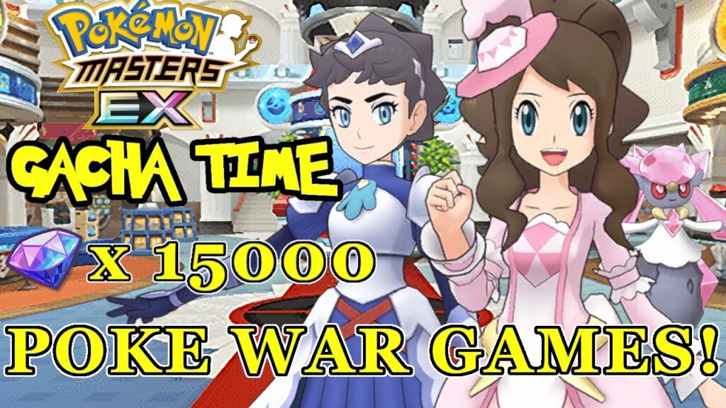 Pokemon Masters EX - COSTUME HILDA & DIANTHA GACHA! The Poke War Games are here!