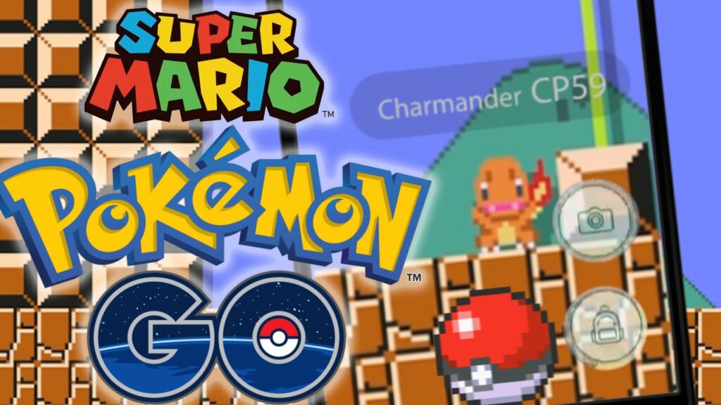 Super Mario plays Pokemon Go!