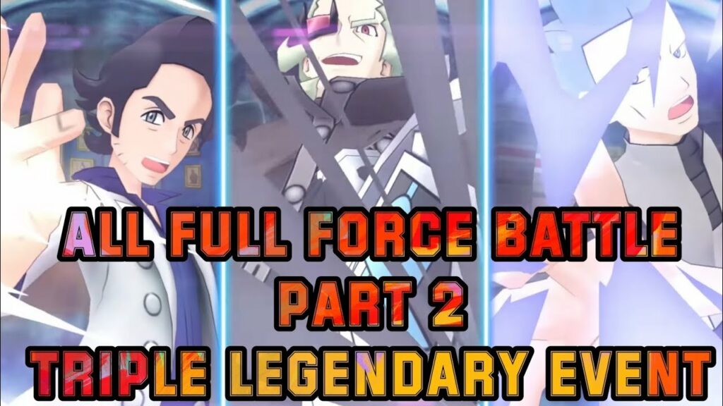 All Full Force Battle part 2 Triple Legendary Event | Pokemon Masters EX