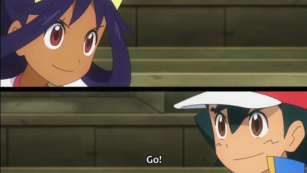 Ash vs Iris English Dub || Pokemon Master Journeys Episode 17