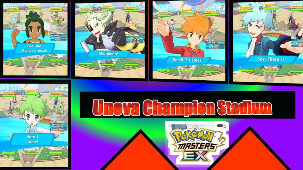 Unova Champion Stadium l Pokemon Masters EX l Master Mode 7,500 Points