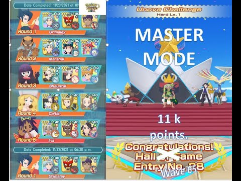 Pokemon Masters EX - 11000 points Unova Champion Stadium Master Mode | Week 65