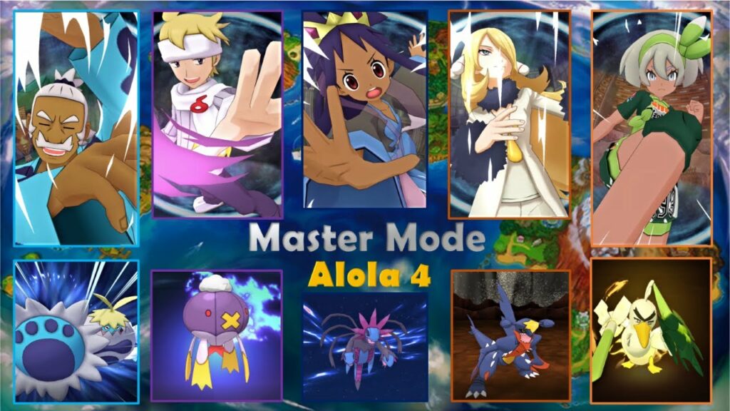 Alola 4 | All HP & Defensive | Master Mode 7500 | Pokemon Masters EX.