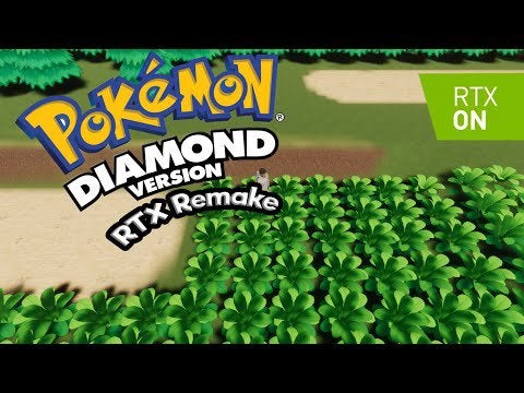 I tried to recreate the orignal pokemon sinnoh games in a modern game engine with Ray Tracing On