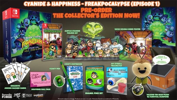 Cyanide and Happiness are doing a physical copy for Freakpocalypse including a collectors edition
