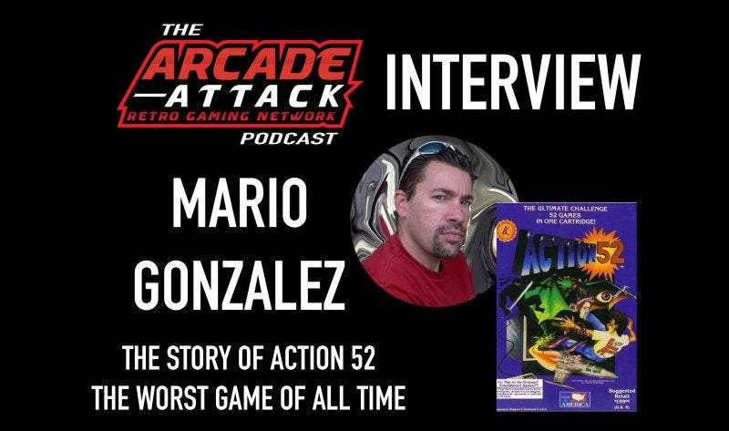 Action 52 - The Story Behind the Worse Game Ever Made. Exclusive podcast interview with the games main developer - Mario Gonzalez! The story behind this game is a must listen for all gamers.
