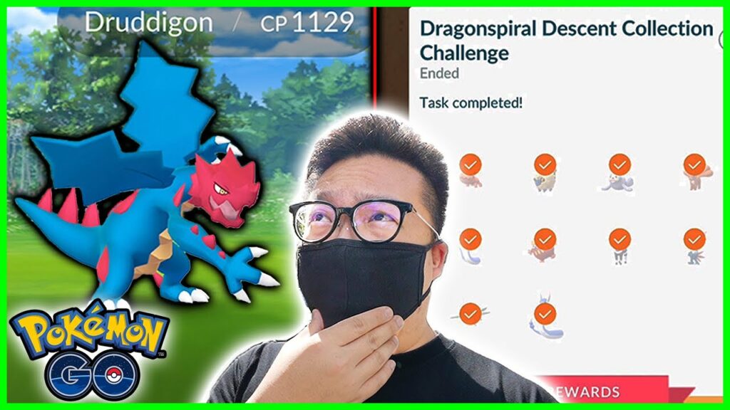 Dragonspiral Descent Event with Shiny Druddigon Released & Collection Challenge in Pokemon GO
