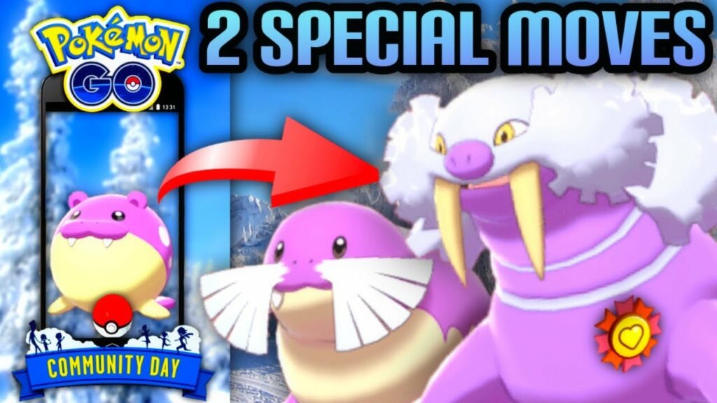 Shiny Spheal First Community Day of 2022 in Pokemon GO // 2 Special CD moves & easy XP for lvl 50