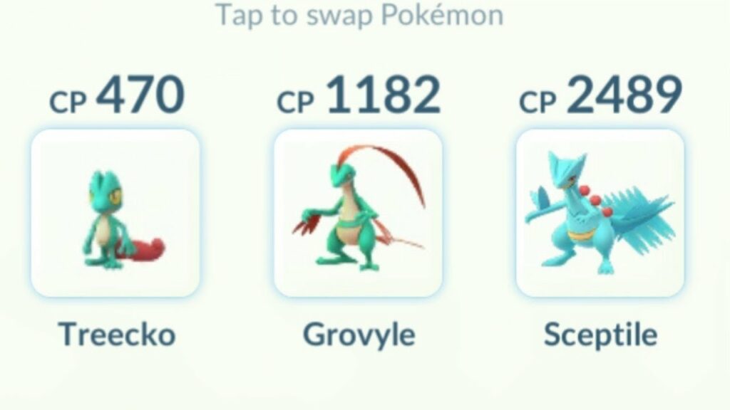 Pokemon Go but I can only use Sceptile Evolution Line!