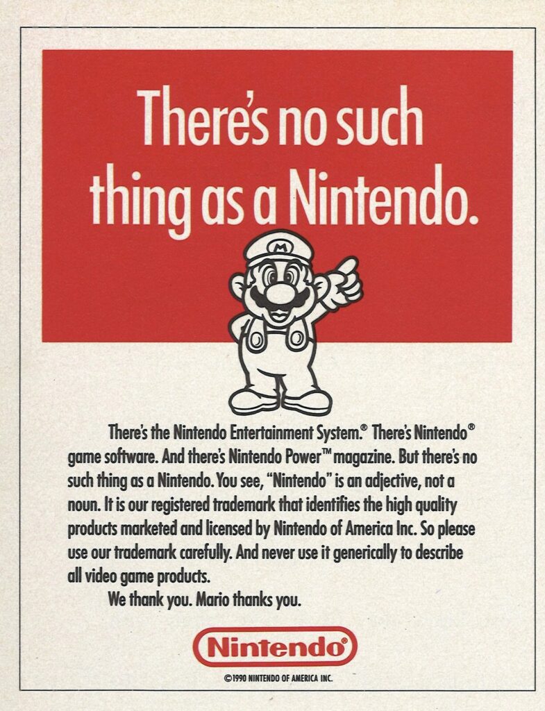 "There's no such thing as a Nintendo". 1990 Poster put out by NOA.