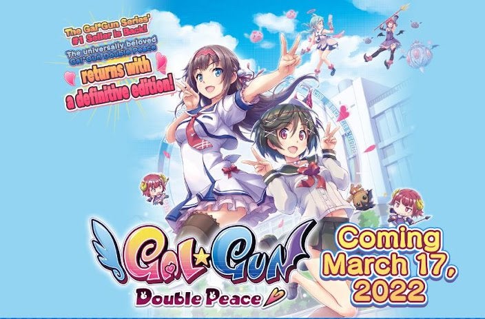 Gal Gun: Double Peace will be released on Nintendo Switch on March 17, 2022