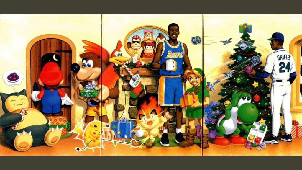Nintendo of America Christmas card from 1998
