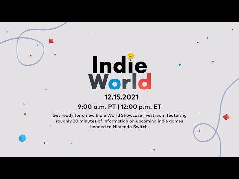 Nintendo Indie World Showcase: 12pm Eastern time on December 15th, 9am Pacific