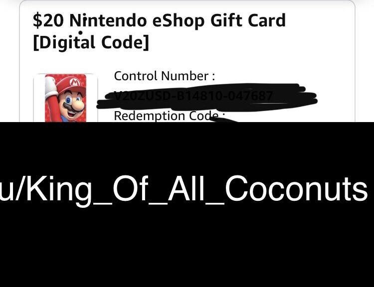 $20 eshop gift card giveaway.