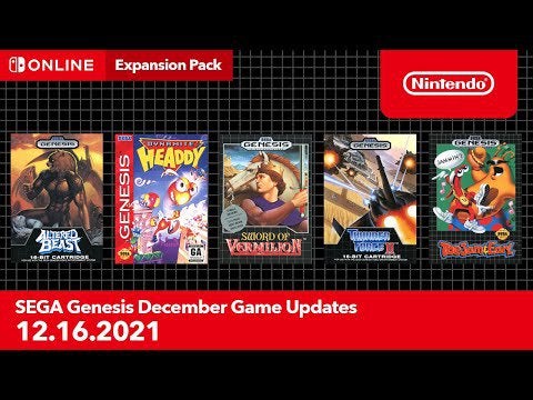 SEGA Genesis - December 2021 Game Updates - Nintendo Switch Online