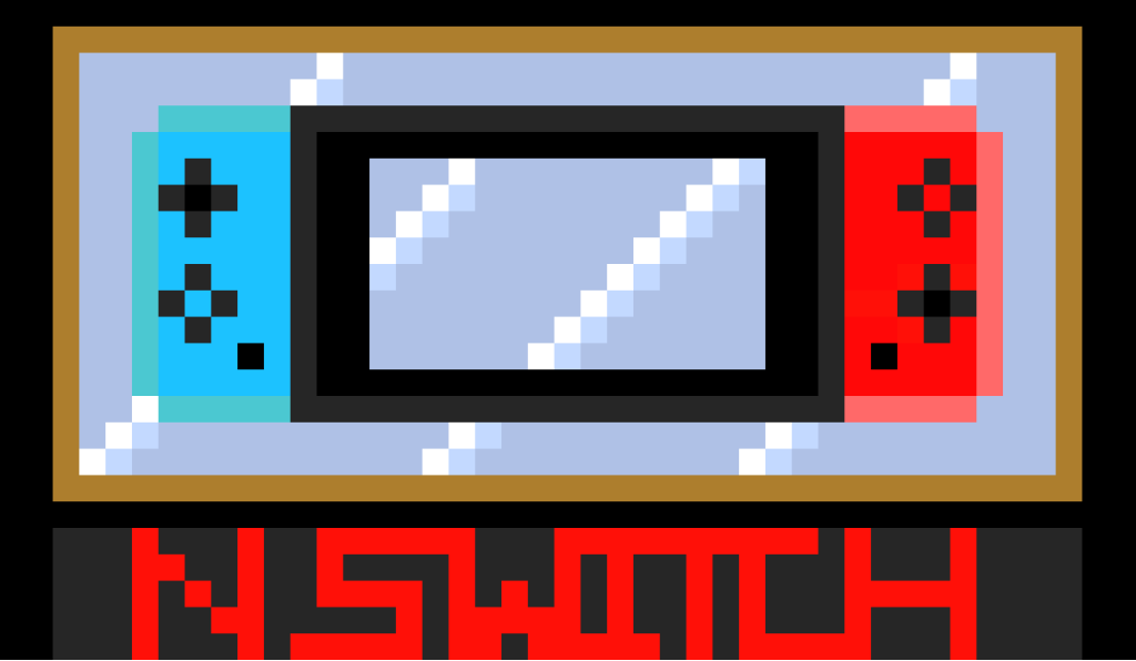 Pixel of Nintendo Switch Framed for eternity