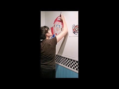 Here we go ! Mario wall art 🍄 🎨