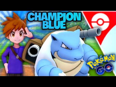 GO Battle League Champion Blue Team in Pokemon GO // Blastoise, Pidgeot, Alakazam & Machamp