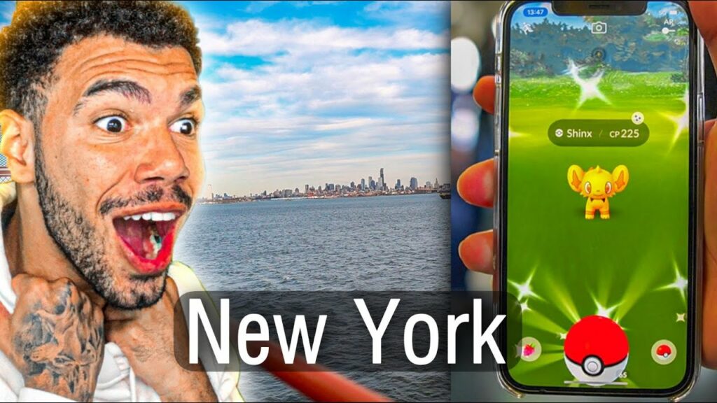 VIDEO PERDIDO DE NEW YORK & SHINY NO MEIO DO MAR - POKEMON GO | Cris |