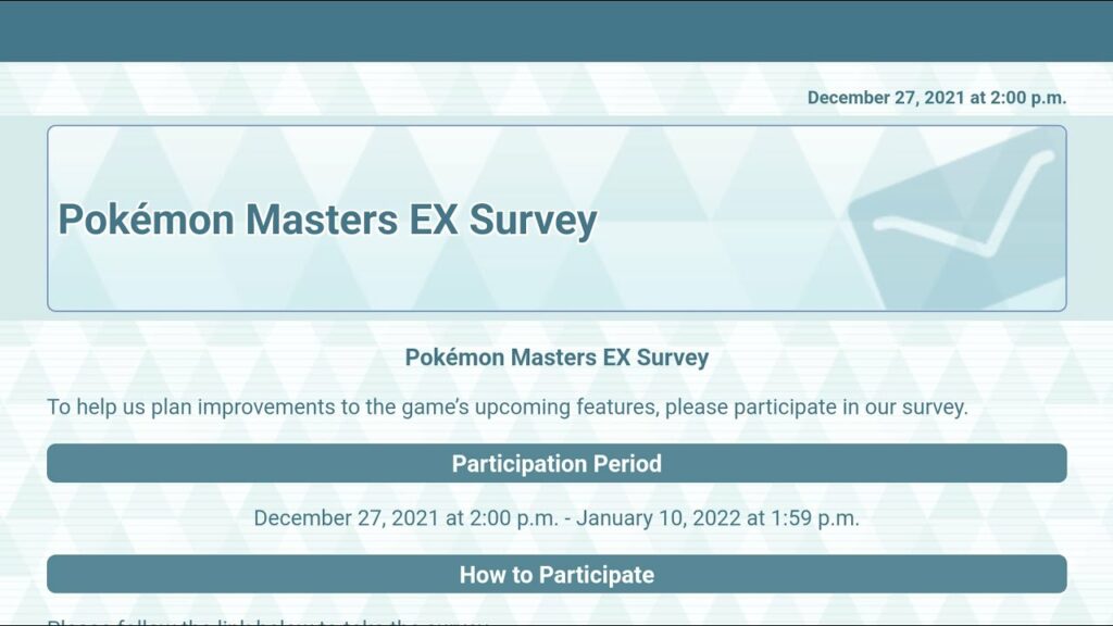 [Pokemon Masters EX] LET'S ANSWER THE SURVEY LIVE!! | Pokemon Masters EX Survey