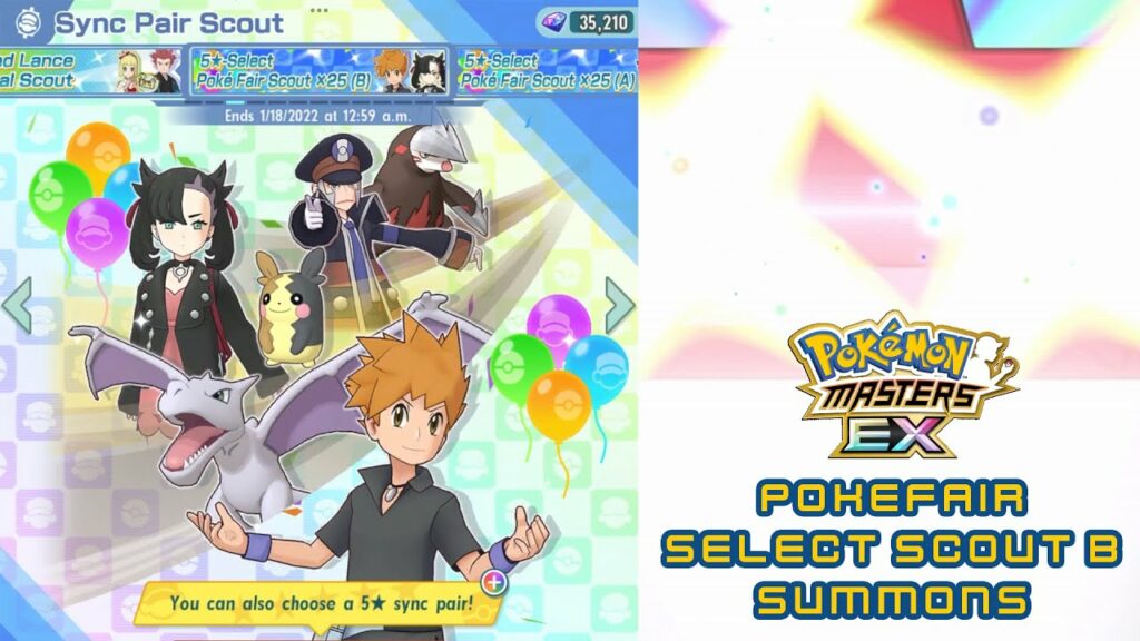 Pokemon Masters EX - Pokefair Select Scout B Summons!