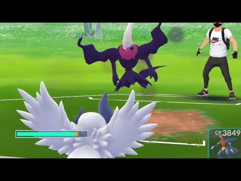 Shiny darkrai vs mega absol || mega vs mythical quick battle pokemon go.