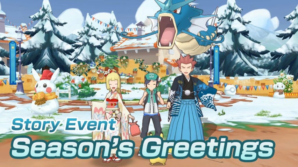 [Pokemon Masters EX] LET'S PLAY THROUGH THE STORY | Story Event - Season's Greetings