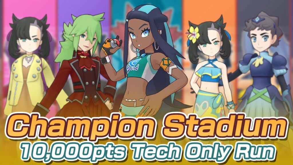 [Pokemon Masters EX] 10,000 POINTS TECH ONLY RUN | Champion Stadium Master Mode - Week 72