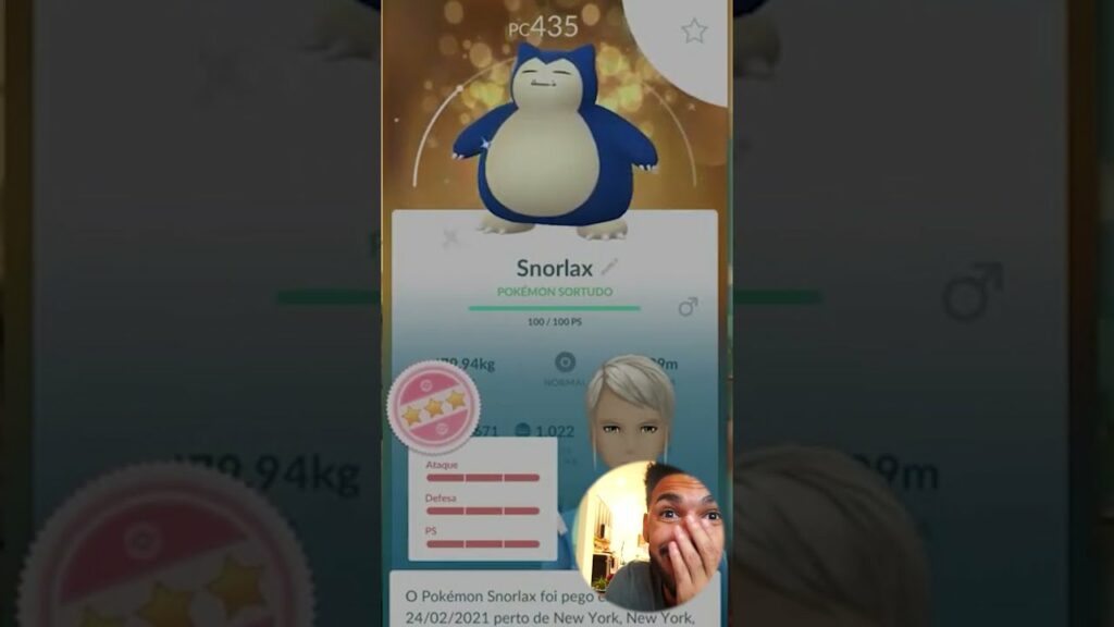 SNORLAX *SHINY* 100% LUCKY DIA INSANO - POKEMON GO  | Cris | #shorts